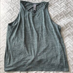 Yogalicious Heathered Green Muscle Tee